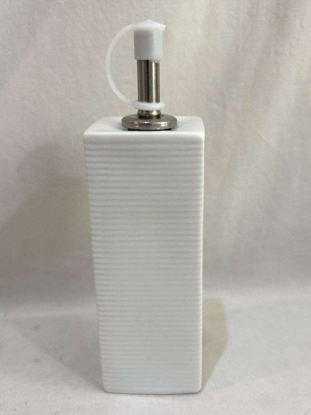 Rosenthal Group Thomas White Porcelain Ribbed Oil Dispenser EUC